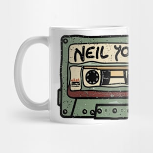 Neil Young - Vintage Cassete 80s Mug